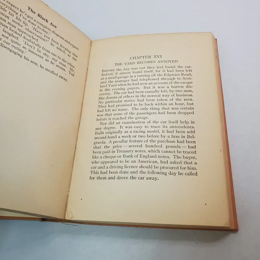 The Black Ace by George Dilnot (1st Ed) Hardcover No DJ 1929 Houghton Mifflin